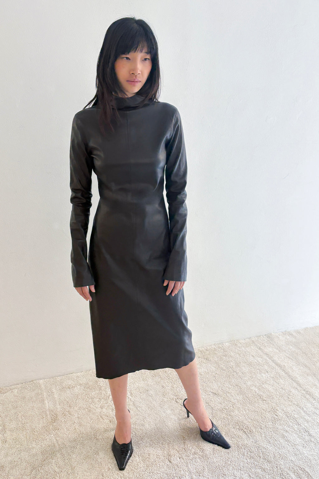 Bottega Veneta by Matthieu Blazy leather dress