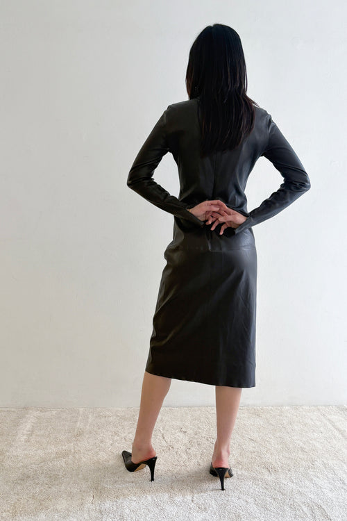 Bottega Veneta by Matthieu Blazy leather dress