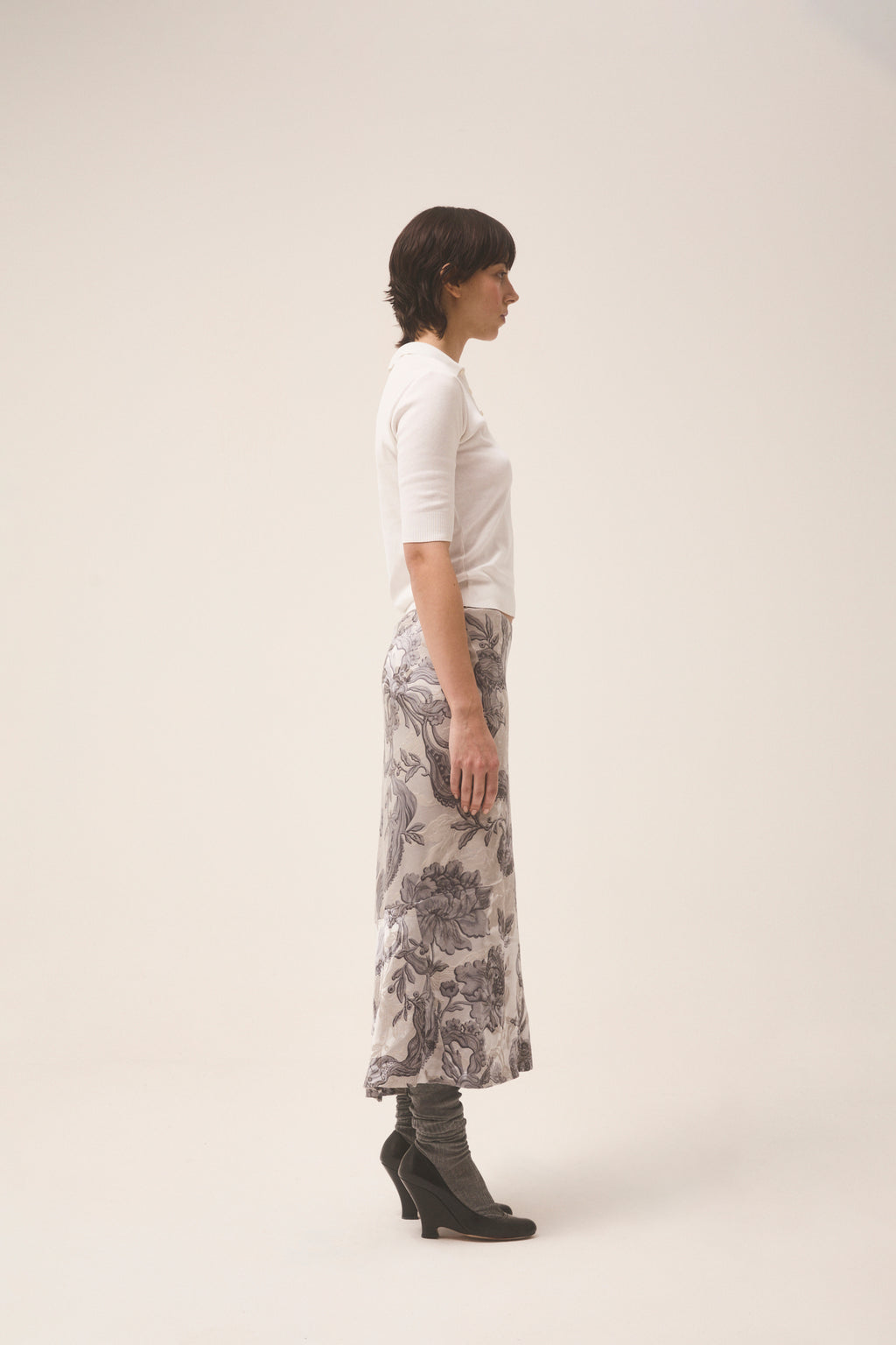 Jil Sander mid 2000S silk skirt