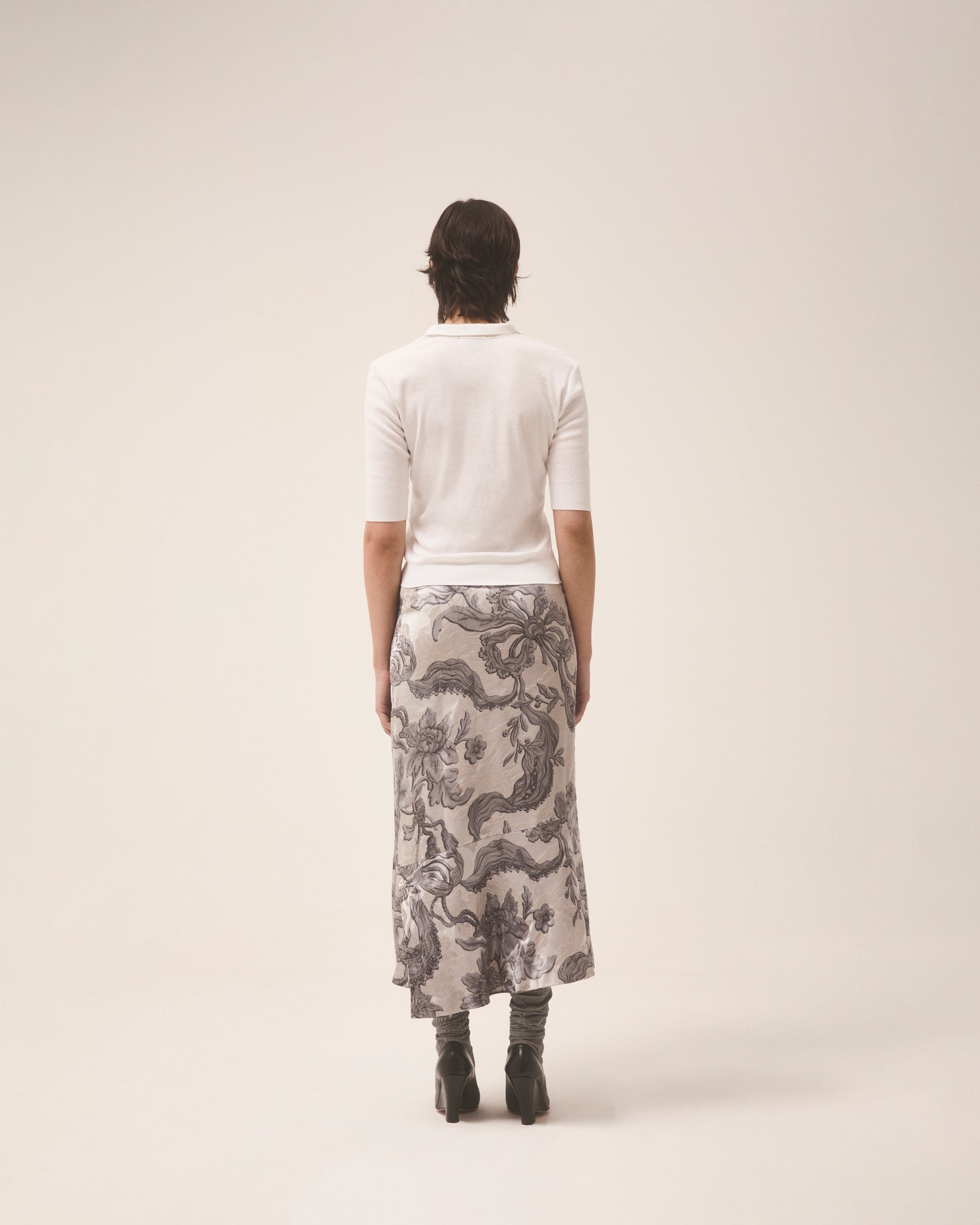 Jil Sander mid 2000S silk skirt