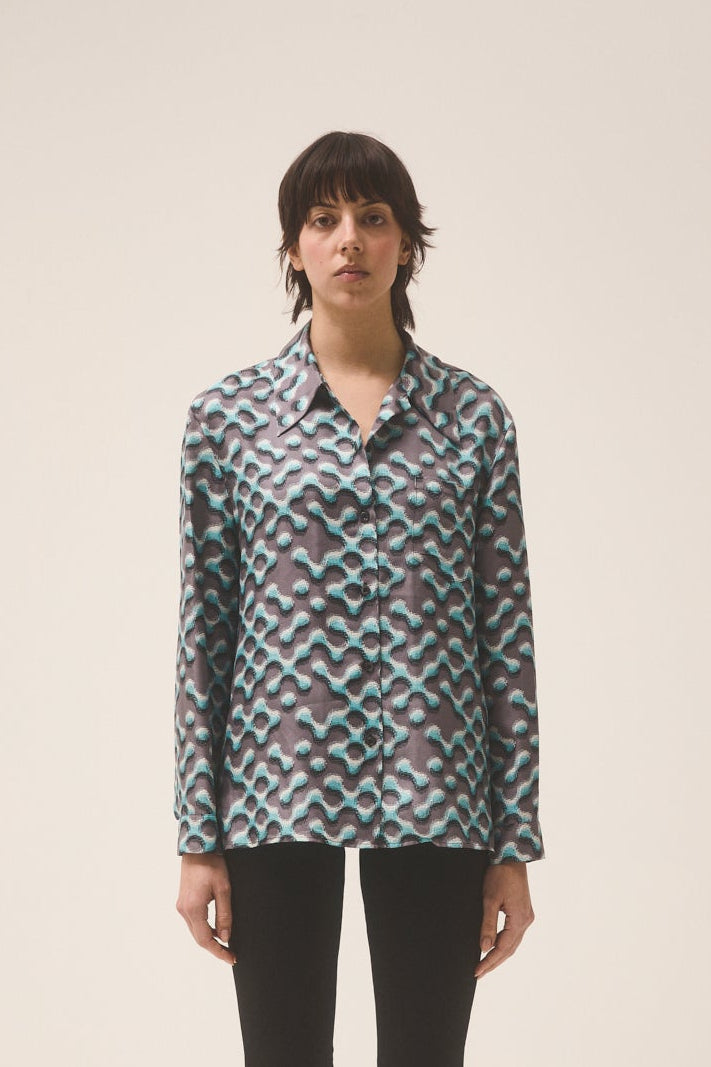 Prada FW2015 silk shirt