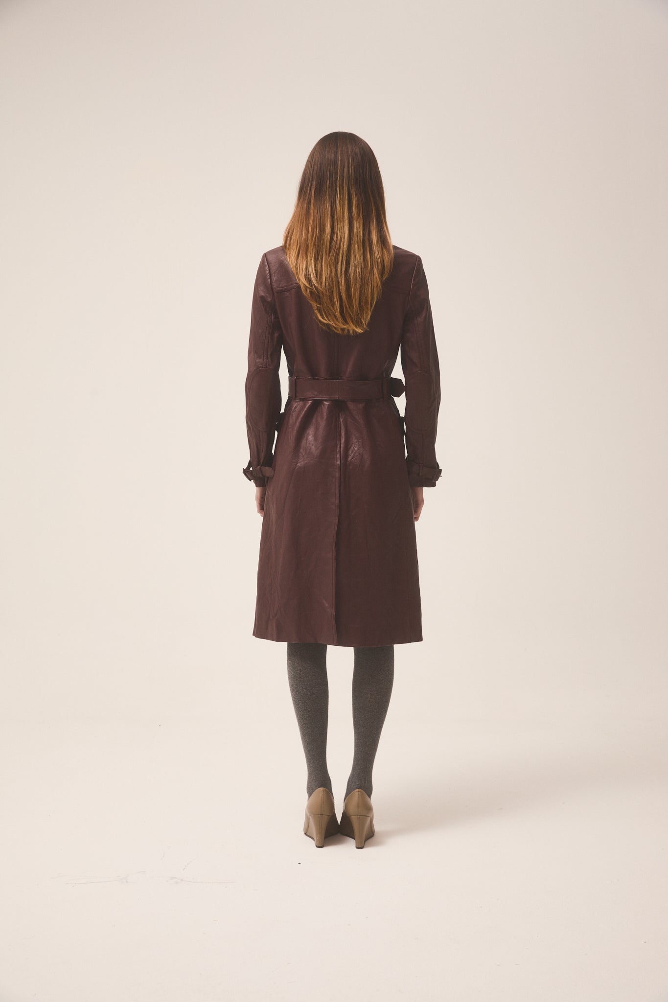 Prada FW2017 leather trench coat