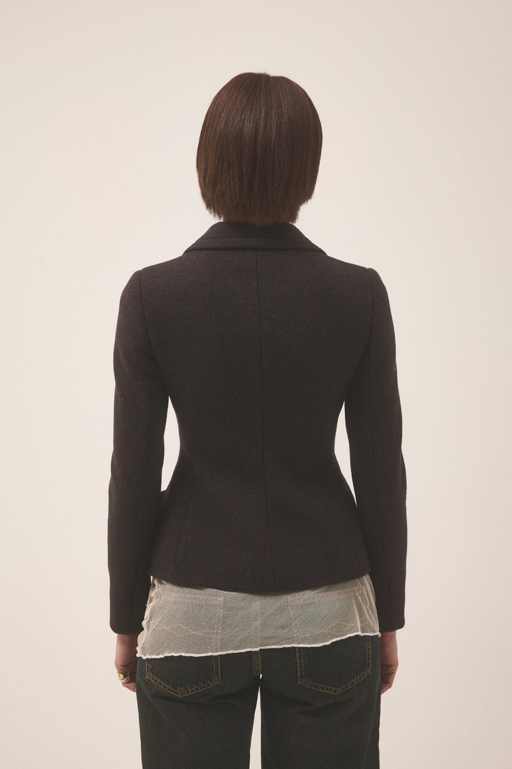 Prada runway FW2004 structured blazer