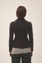 Prada runway FW2004 structured blazer