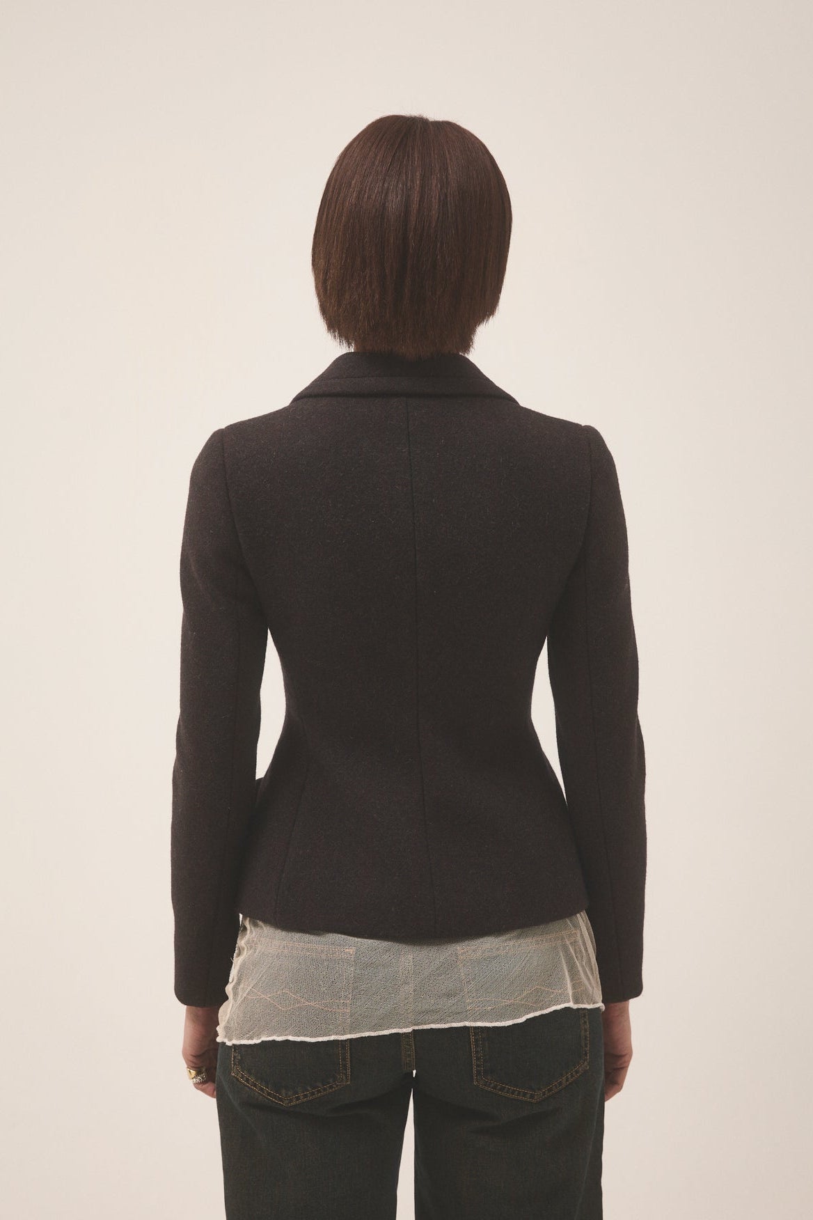 Prada runway FW2004 structured blazer