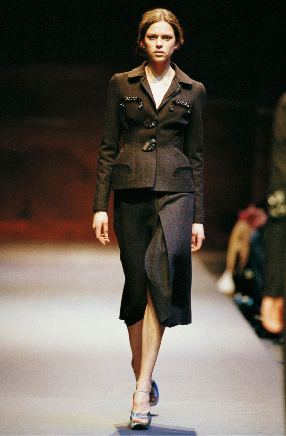 Prada runway FW2004 structured blazer